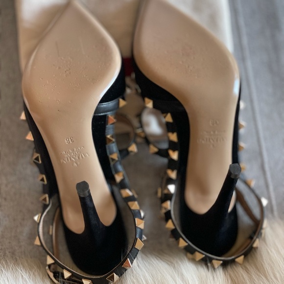 VALENTINO GARAVANI ROCKSTUD VELVET - Picture 3 of 14